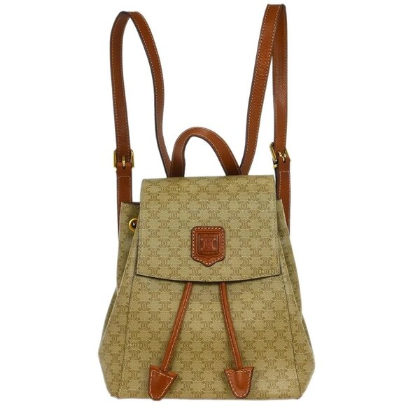 Celine Beige Macadam Backpack DM95* 155380 main image 7